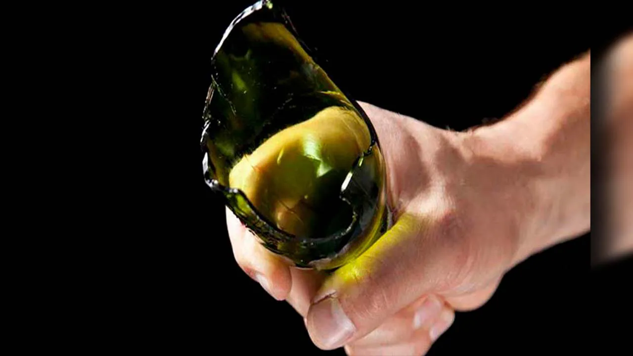 herida-botella-rota